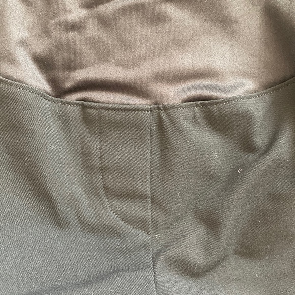 Loft Black Petite Maternity Dress Pants - Picture 6 of 9